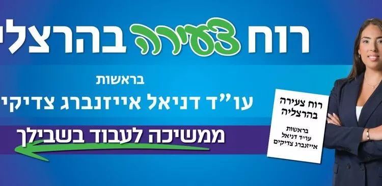 סיעת רוח צעירה בהרצליה – בראשות דניאל אייזנברג צדיקים
