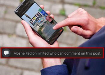 הודעה המוצגת לחלק ממשתמשי פייסבוק בקמפיין של משה פדלון