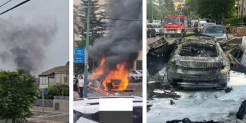 פיצוץ רכב היום, שישי 28.6 בהרצליה.