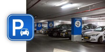 חניון במרכז העיר. צילום דוברות עיריית הרצליה