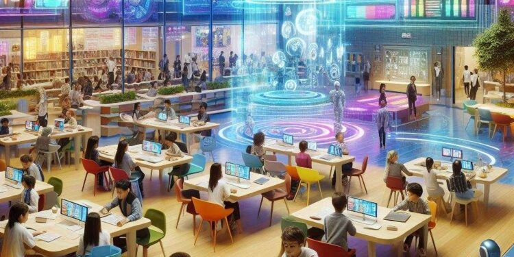 חדשנות פדגוגית במערכת החינוך בהרצליה. אילוסטרציה ב-AI