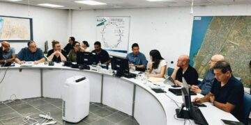 הערכת המצב שהתקיימה הבוקר. צילום: דוברות עיריית הרצליה.