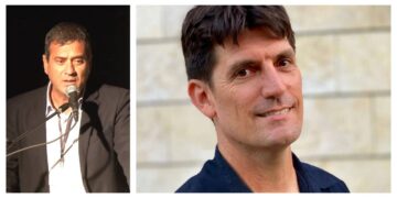 מימין: אדר ארד ראש מינהל חינוך וערכים הנכנס. צילום דוברות העירייה. משמאל: ד"ר יעקב נחום, סמנכ"ל חינוך וראש מינהל החינוך והערכים היוצא. צילום מתוך ערוץ היוטיוב של מנהל חינוך וערכים הרצליה.