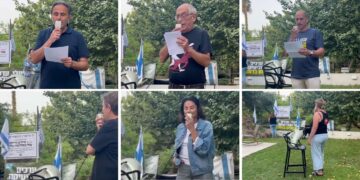 הדוברים השבוע בסלון הדמוקרטיה. צילומים מתוך טוויטר (X)