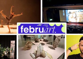 פברוארט - ליל תרבות ואמנות בהרצליה. צילומים: למעלה: מימין: דוברות העירייה, משמאל: רוית זיו. למטה: מימין נוי ערקובי, במרכז ומשמאל: דוברות העירייה.