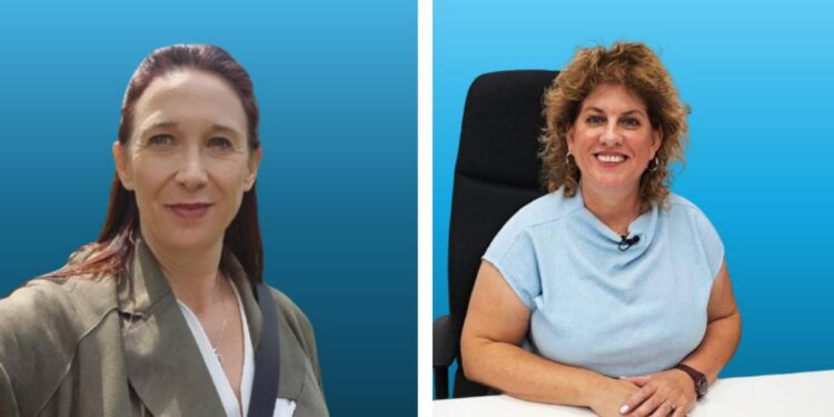 משמאל לימור מילר, מימין: טלי תמרי גבע. צילומים דוברות העירייה