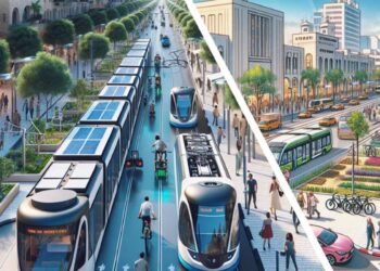 חוויית תנועה חדשה שתהפוך את הרצליה למובילה בתחום הניידות החכמה והמקיימת בישראל. אילוסטרציה AI