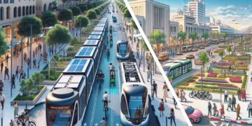 חוויית תנועה חדשה שתהפוך את הרצליה למובילה בתחום הניידות החכמה והמקיימת בישראל. אילוסטרציה AI