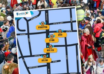 פורים בהרצליה: חגיגה קולנועית במקום עדלאידע מסורתית. צילום רקע Deposit Photos. מפת האירועים: דוברות העירייה