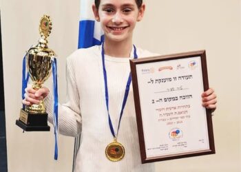 מקום שני: ליה ספיר, תלמידת כיתה ו' מבית הספר 'יוחנני' בהרצליה. צילום מעמוד הפייסבוק של מינהל החינוך בעיריית הרצליה.