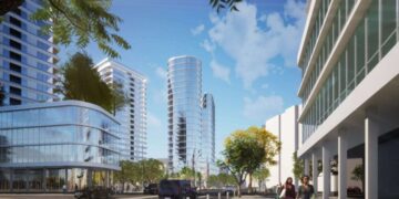 צומת כדורי של העשור הבא. הדמיות התוכנית. קרדיט: משרד האדריכלים דני קייזר.