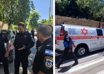 זירת האירוע. צילומים דוברות מד"א ודוברות המשטרה