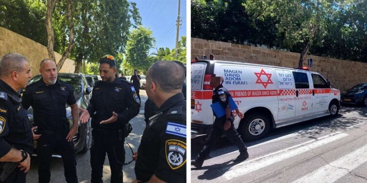 זירת האירוע. צילומים דוברות מד"א ודוברות המשטרה