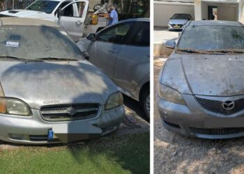 רכבים נטושים בהרצליה. צילומים דוברות העירייה