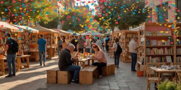 9-8 ביולי בשדרות ח"ן עם הופעות, יריד ספרים ופעילויות לכל המשפחה, הופעות של אורי בנאי ורונית שחר. תמונה: עיבוד AI