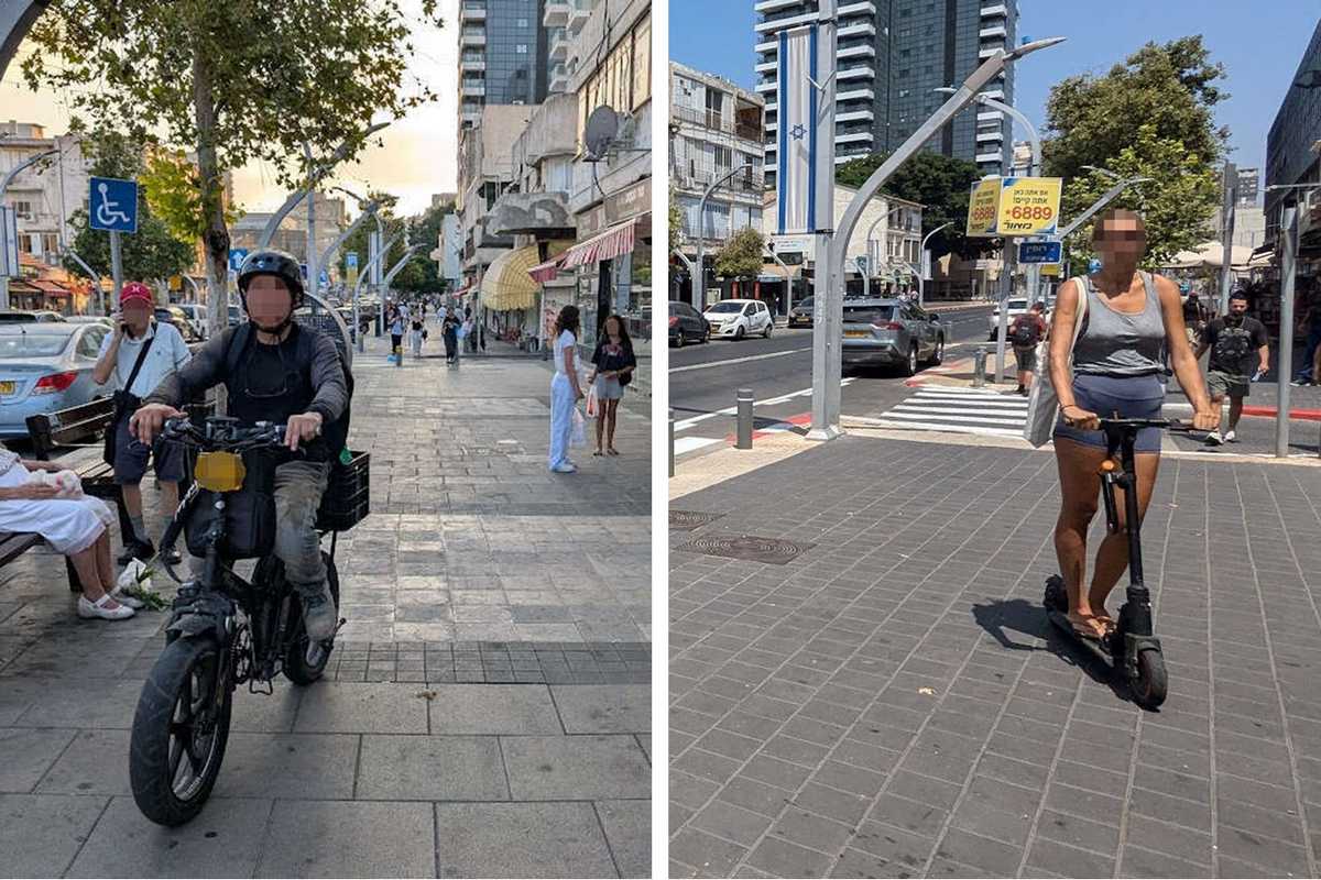 "אין הקפדה של רוכבי אופנועים וכלי רכב דו-גלגלי על השימוש בנתיבי התנועה היעודיים". צילומים: מערכת האתר