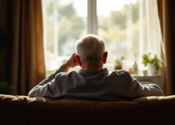 אם אתם גרים ליד שכן מבוגר או אדם שחי בגפו – פנו אליו מדי פעם, בדקו לשלומו, שוחחו איתו או שלחו הודעה. תמונה: עיבוד AI