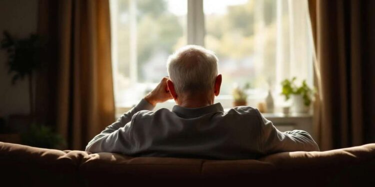 אם אתם גרים ליד שכן מבוגר או אדם שחי בגפו – פנו אליו מדי פעם, בדקו לשלומו, שוחחו איתו או שלחו הודעה. תמונה: עיבוד AI