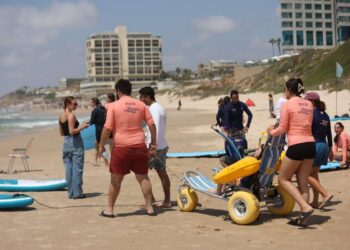 החוף השווה נחנך בהרצליה. צילום דוברות העירייה