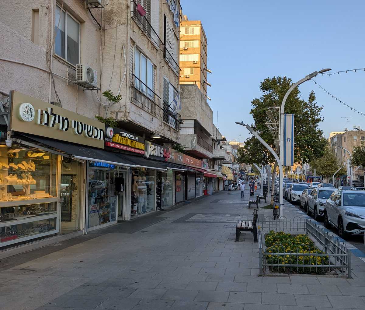 רחוב סוקולוב כיום, מבט לכיוון מזרח. צילום מערכת האתר
