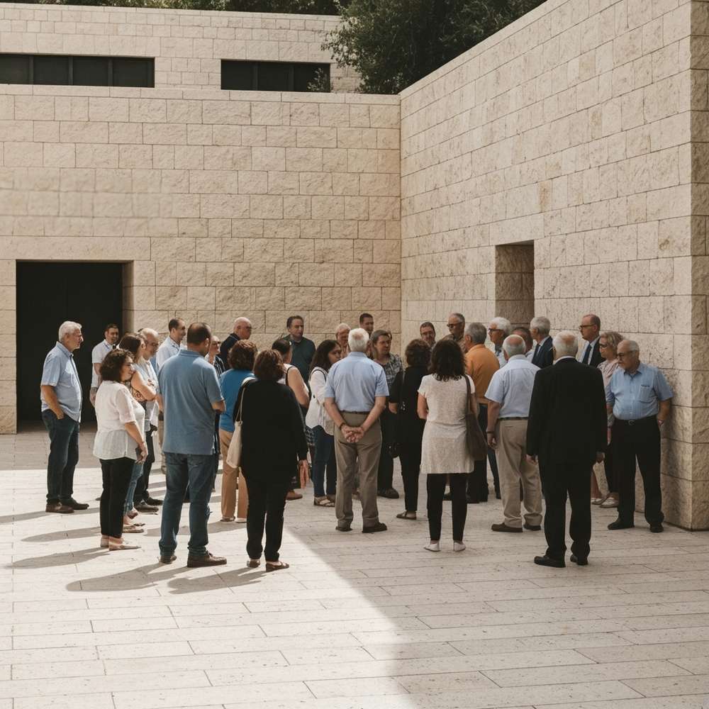 בסיום התוכנית יתקיים סיור עומק במוזיאון "יד ושם" בירושלים. תמונה עיבוד AI
