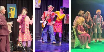 להקת תיאטרון חובבים בוגרים ומבוגרים עושים תיאטרון. צילומים אלחנן בר