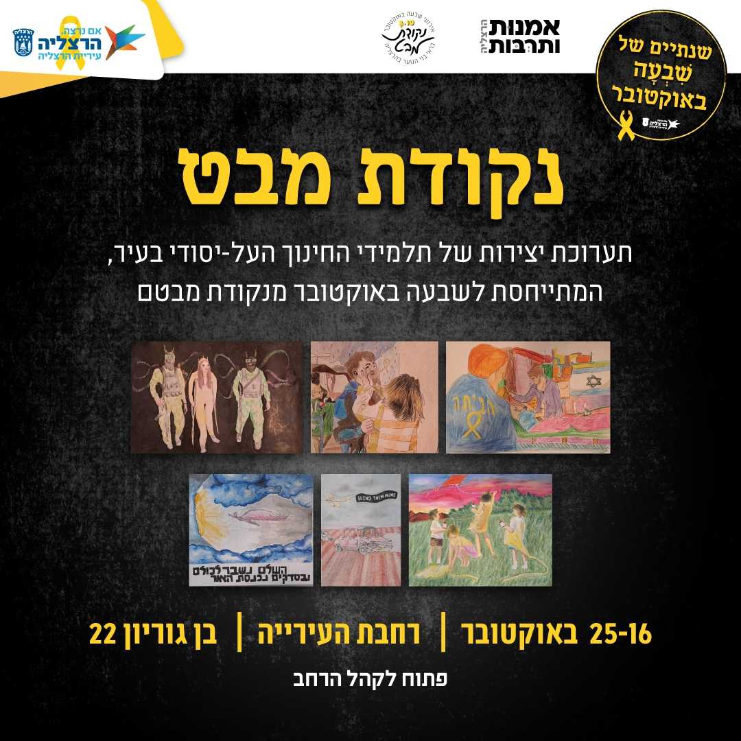 "נקודת מבט" – תערוכת יצירות של תלמידי החינוך העל־יסודי בהרצליה