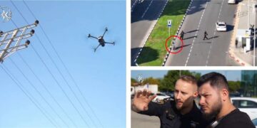 פקד ליטבין: "הרחפן – פורץ דרך במאבק בקטל בדרכים. האכיפה למען הציבור – למנוע את האסון הבא." צילומים דוברות המשטרה