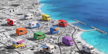 בקרוב: יותר מ-20 פוד טראקס (מזנונים ניידים) במרחבים הציבוריים ברחבי העיר הרצליה. אילוסטרציה: מערכת האתר