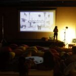 סדרת הרצאות באולם עסקה במפגש שבין יצירה למכונה. צילום דוברות העירייה