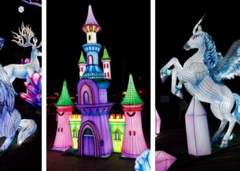 עשרות מיצבי ענק, מוארים ומרהיבים, המשלבים טכנולוגיה חדשנית, יעטפו את מרכז העיר. קרדיט צילום: גיא יחיאלי