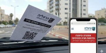 תופעה חוזרת בהרצליה: דוחות חניה מזויפים מנסים לעקוץ תושבים. תמונה: עיבוד AI