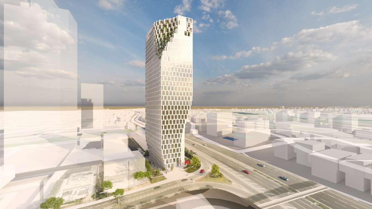 הבניין, בן 30 קומות, יכיל משרדים בשטח של כ-25,000 מ"ר, חנויות מסחר בשטח של כ-750 מ"ר, מוסדות תרבות, מוסדות חינוך, משרדי עירייה ושירותים עירוניים, מרכזים קהילתיים, בריאות, ספורט ופנאי, משרדי ממשלה ושירותי הצלה. המחשה: יסקי מור סיון אדריכלים