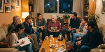 ערב כ״ו בניסן תשפ״ו מתקרב – וכל אחד יכול לפתוח את הסלון, לספר את סיפור המשפחה או להעניק לו בית חם בהרצליה. תמונה: עיבוד AI