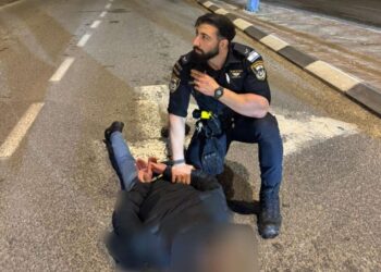 נעצרו 3 חשודים, תושבי הרצליה, בחשד למעורבות באירוע רצח. צילום מאירוע מעצר אחר השבוע: דוברות המשטרה