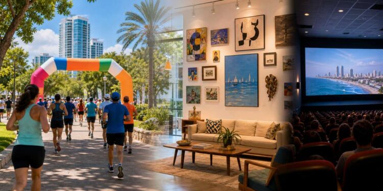 מרוץ Winner, אנימיקס ו־HOME&ART: שלושה אירועים גדולים בסופ״ש אחד בהרצליה. תמונה: עיבוד AI