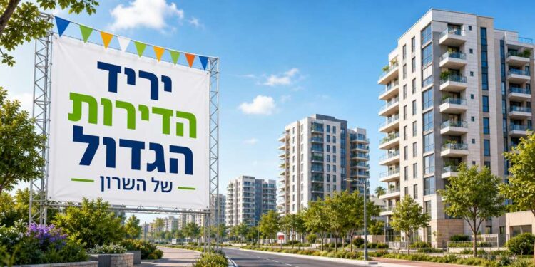 בעקבות ההאטה והגידול במלאי, חברות נדל״ן מחפשות דרכים לייצר עניין ולהניע מכירות - ויריד הדירות הגדול של השרון מרכז את כל ההזדמנויות האלה למקום אחד וליומיים מרוכזים. תמונה: עיבוד AI