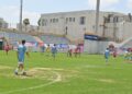 ילדים וילדות משחקים בקבוצות מעורבות באצטדיון הרצליה במסגרת מיני מונדיאל 2026. צילום: דוברות העירייה