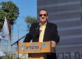 טל ברודי בטקס הנחת אבן הפינה ל"קונגרס" בהרצליה. צילום: מערכת האתר