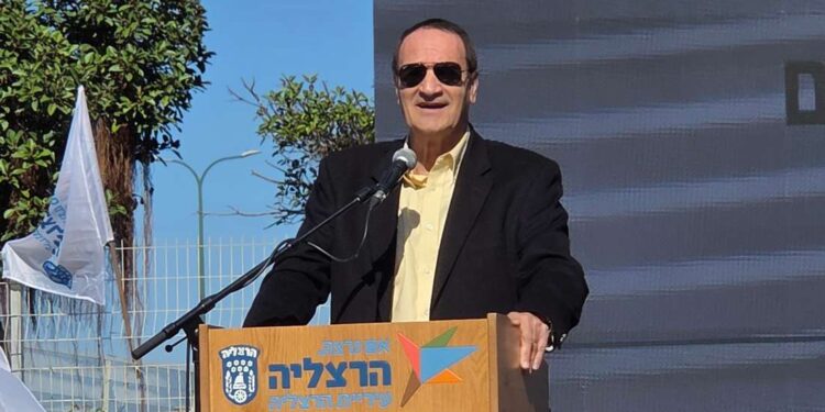 טל ברודי בטקס הנחת אבן הפינה ל"קונגרס" בהרצליה. צילום: מערכת האתר