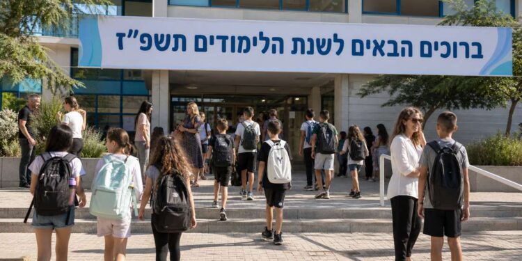 עיריית הרצליה נערכת במרץ לקראת פתיחת שנת הלימודים תשפ"ז עם שיפוצים נרחבים במוסדות החינוך, גיבוש מערך תחבורה מקיימת, גידול בהשקעה פר תלמיד ועוד. תמונה: עיבוד AI