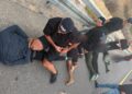 מעצר החשודים בהתפרצויות לדירות בגוש דן. צילום: דוברות המשטרה