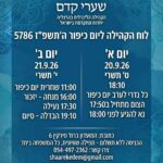 קהילת שערי קדם מיקום: המועדון במרכז העיר רחוב: סירקין 6 סוג: רפורמי שוויוני