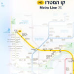 קו מטרו M3 הינו קו חצי טבעתי היוצר רשת היקפית באורך כולל של כ-39 ק”מ. הקו משרת את הטבעת התיכונה של המטרופולין. הקו צפוי לשרת 13 רשויות מקומיות ולאורכו ייבנו 25. מקור: אתר נת"ע