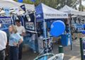 בוקר יום שלישי: הכניסה לקלפי בשכונת הרצליה הירוקה בהרצליה. צילום: פרטי